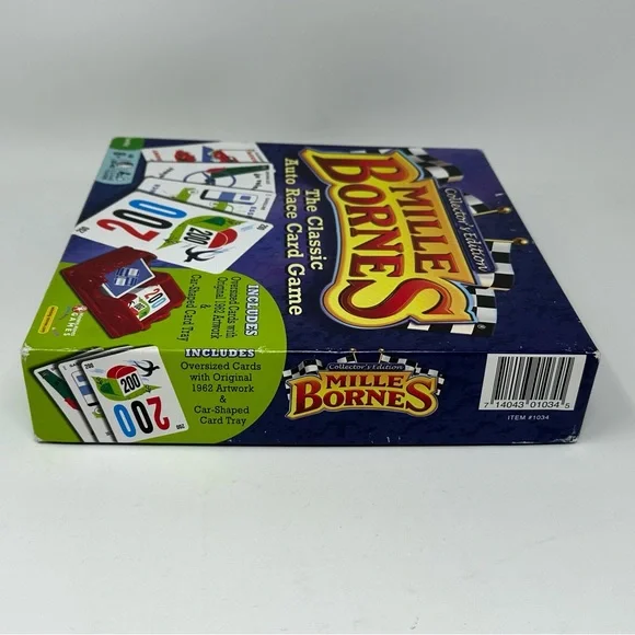 2010 Mille Bornes Card Game Collectors Edition with Car Shaped Tray Complete - Picture 11 of 11